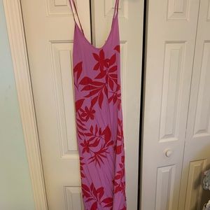 Lightweight maxi dress with crisscross back